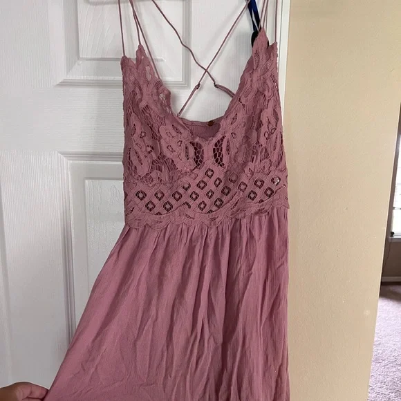 Free People | Dresses | Bnwt Never Worn Pink Flowy Free People Dress |  Poshmark